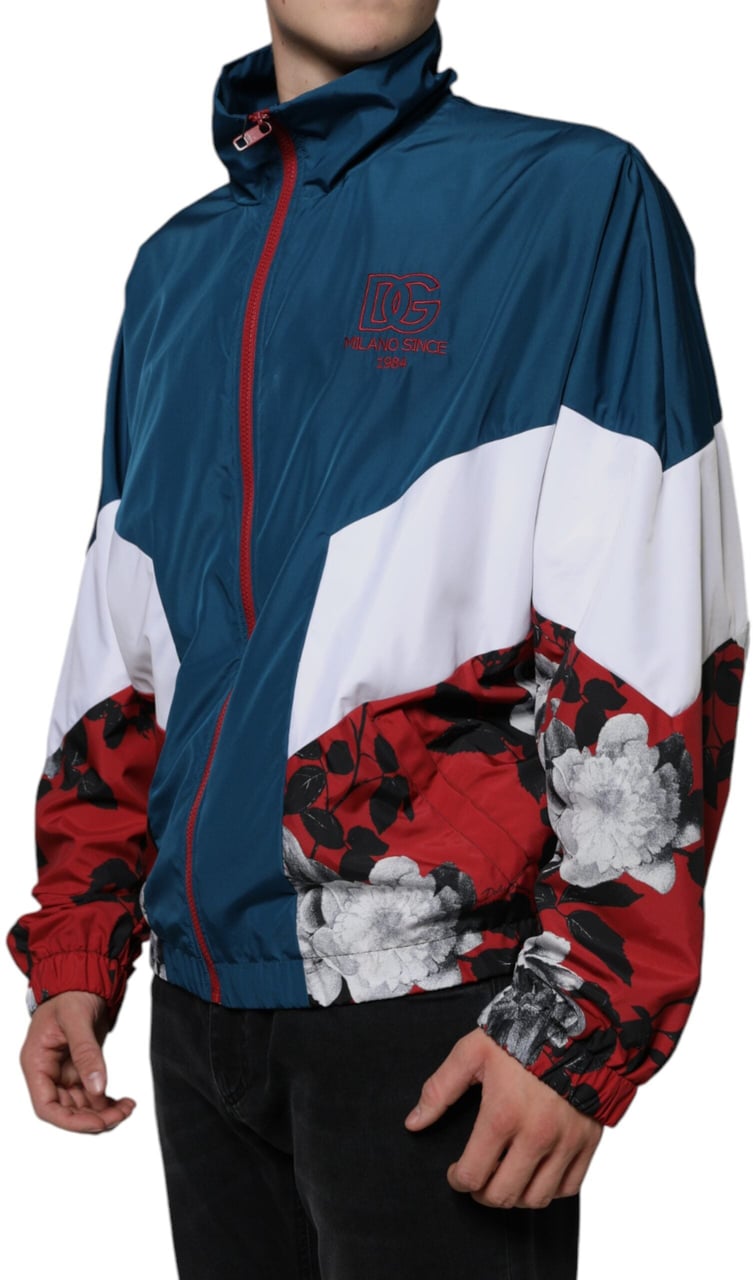 Dolce & Gabbana Multicolor Polyester Full Zip Jacket Divers