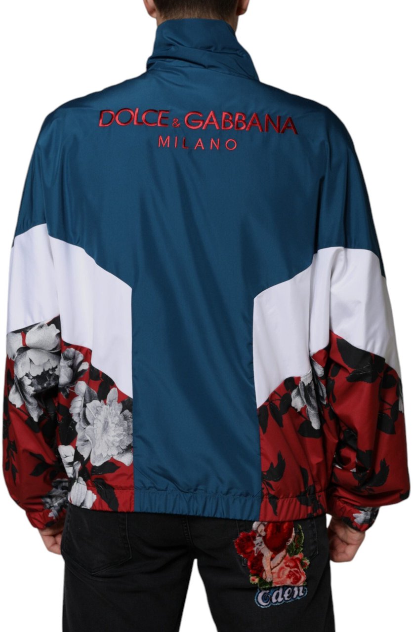 Dolce & Gabbana Multicolor Polyester Full Zip Jacket Divers