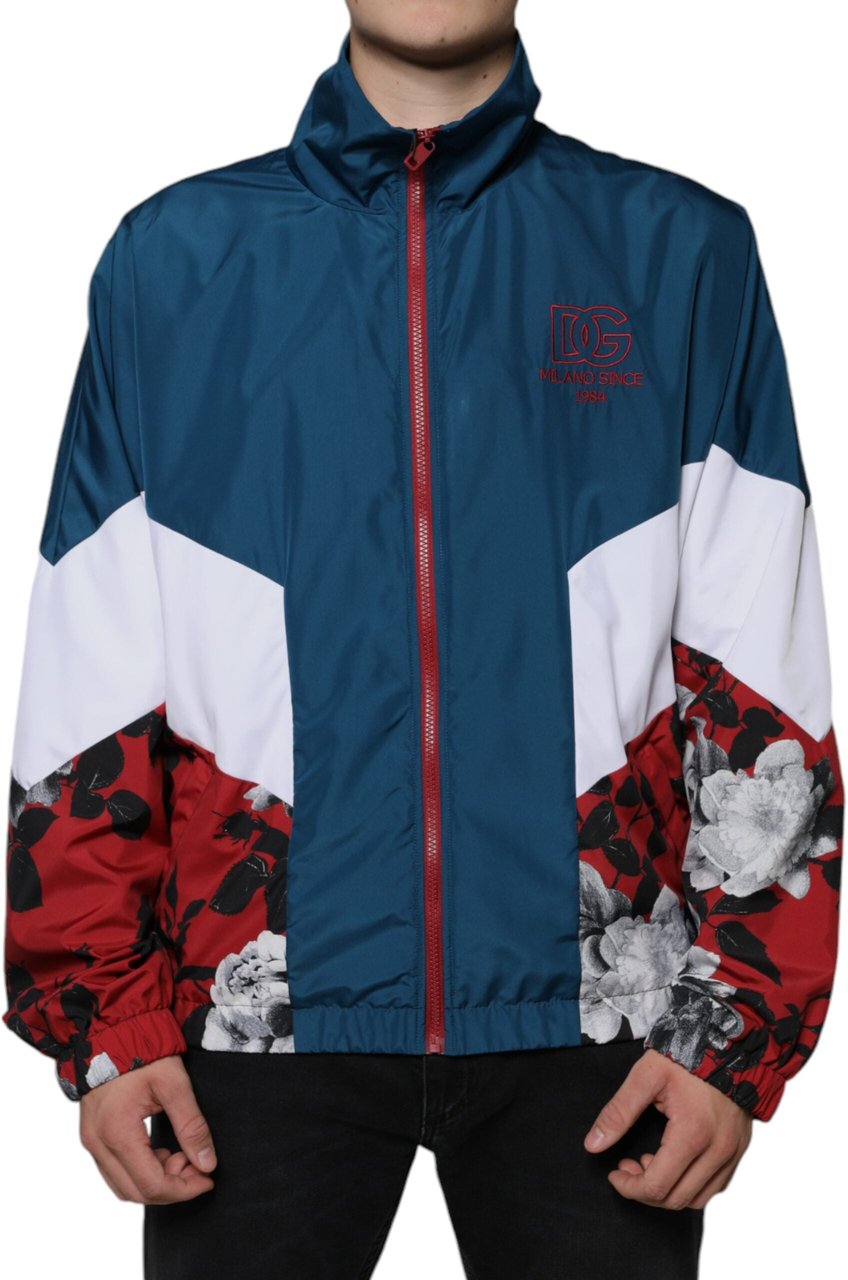 Dolce & Gabbana Multicolor Polyester Full Zip Jacket Divers