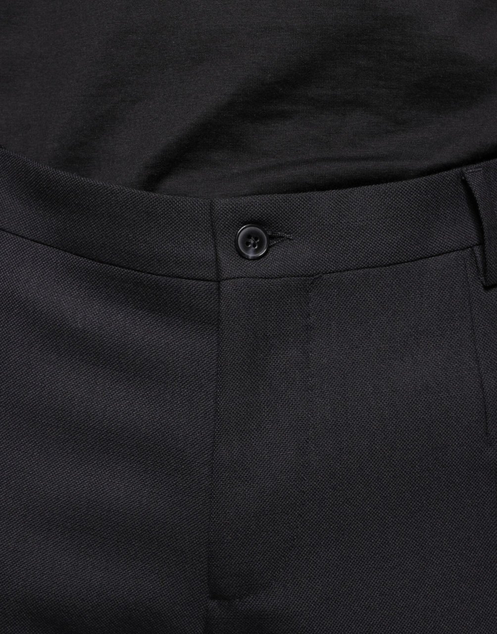 Dolce & Gabbana Black Wool Skinny Dress Formal Pants Zwart