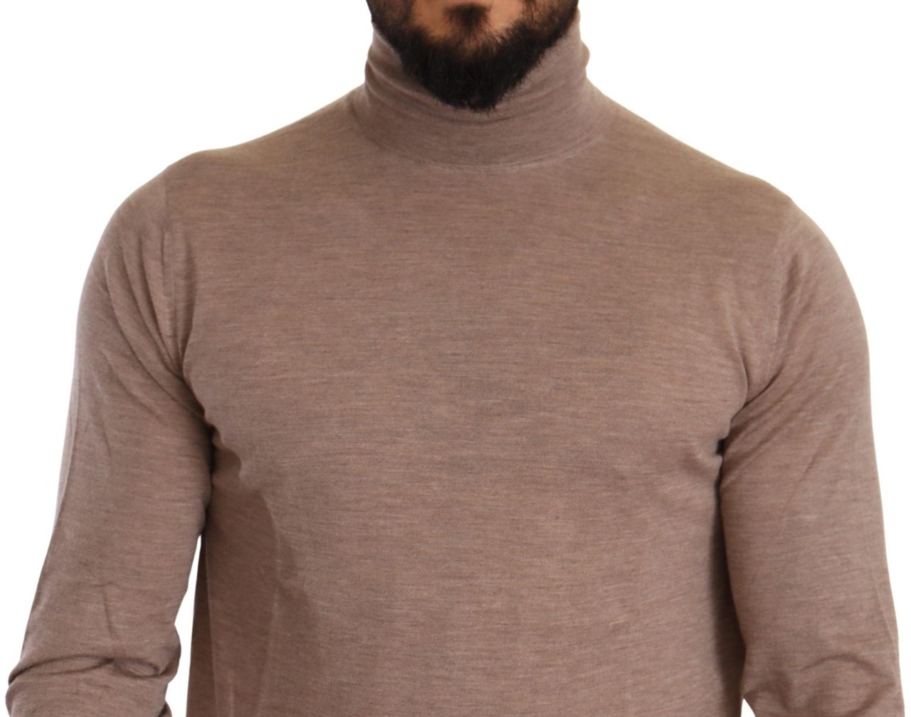 Dolce & Gabbana Brown Cashmere Turtleneck Pullover Sweater Bruin