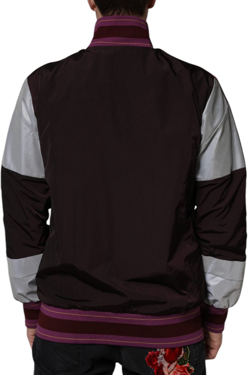 Dolce & Gabbana Multicolor Full Zip Jersey Men Bomber Jacket Divers