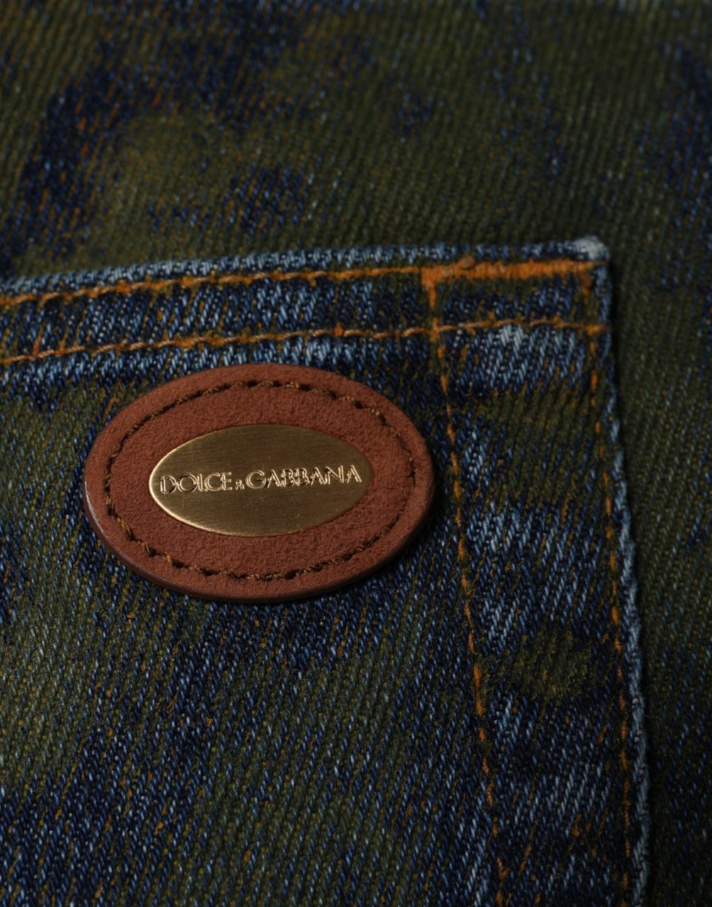Dolce & Gabbana Blue Cotton Dye Slim Fit Men Denim Jeans Blauw