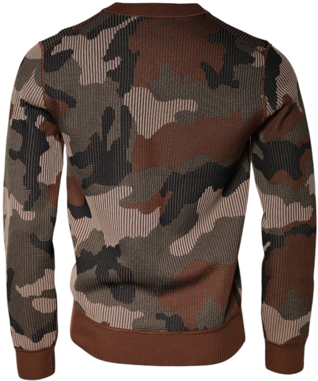 Dolce & Gabbana Multicolor Camouflage Men Pullover Sweater Divers
