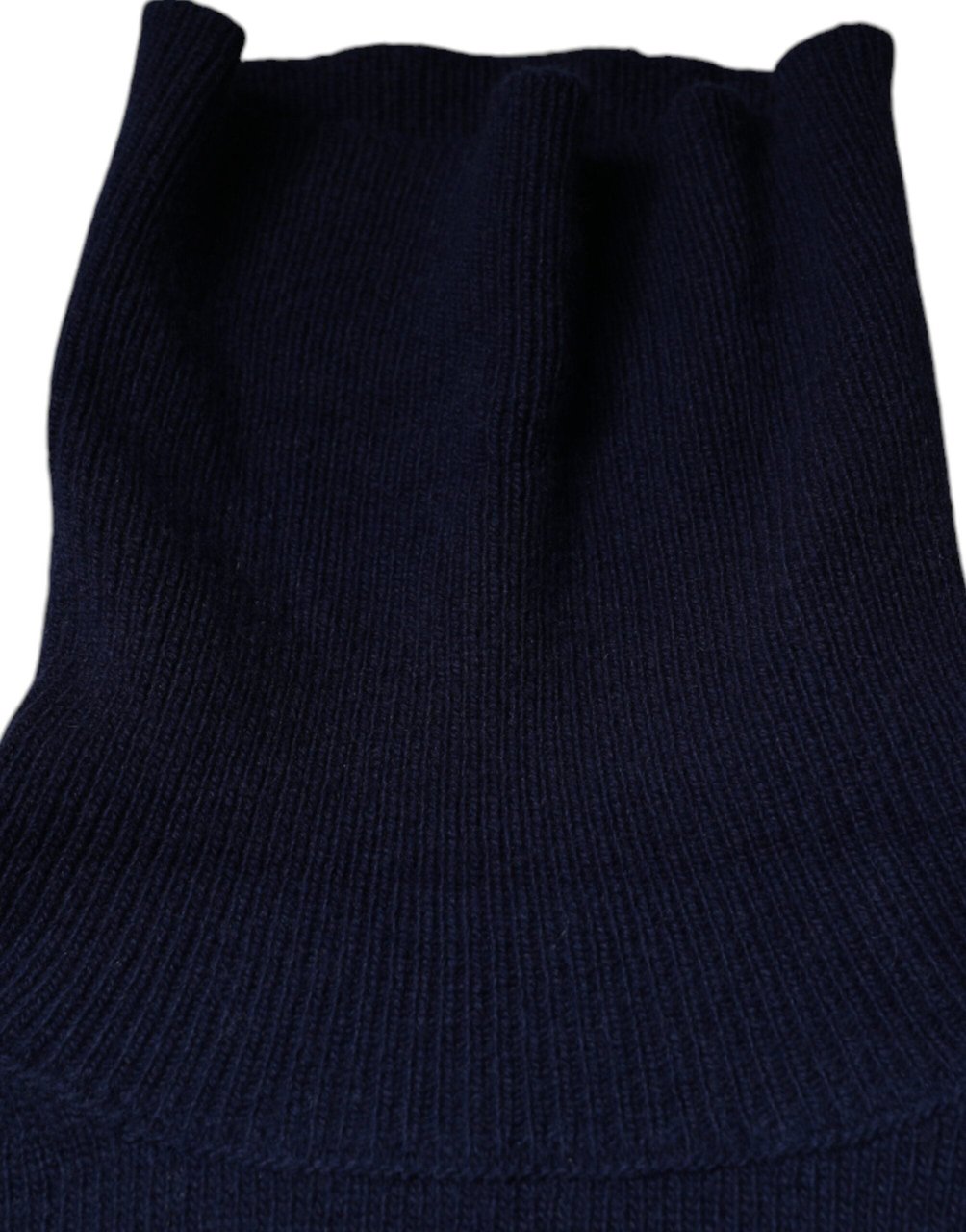 Dolce & Gabbana Blue Wool Knit Turtleneck Pullover Sweater Blauw