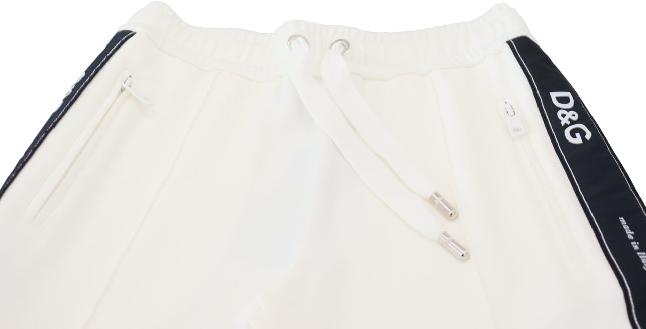 Dolce & Gabbana White DG Logo Sweatpants Pants Wit