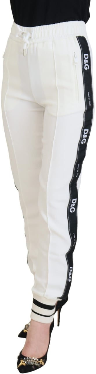 Dolce & Gabbana White DG Logo Sweatpants Pants Wit