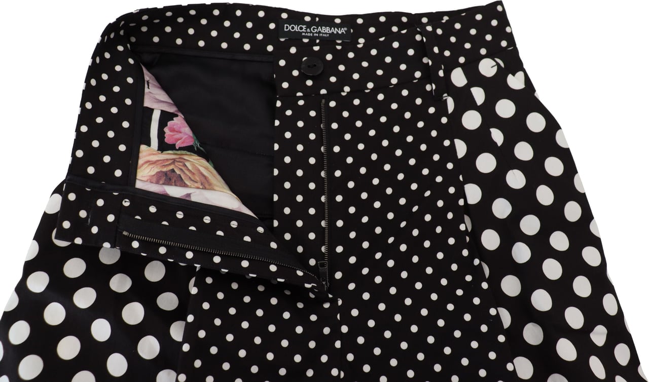 Dolce & Gabbana Multicolor Polka Dots High Waist Pants Divers