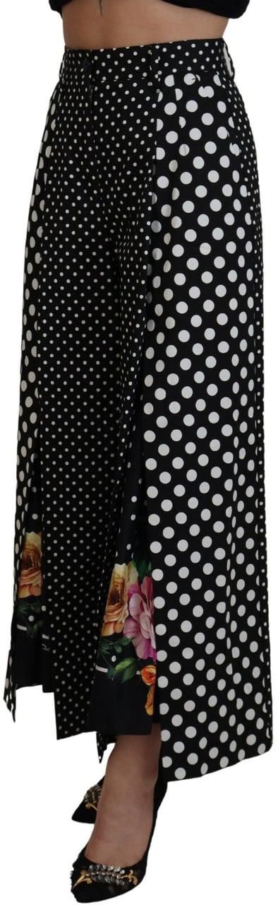 Dolce & Gabbana Multicolor Polka Dots High Waist Pants Divers