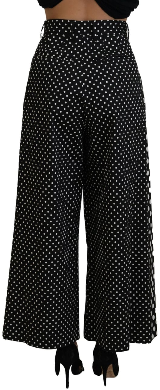 Dolce & Gabbana Multicolor Polka Dots High Waist Pants Divers