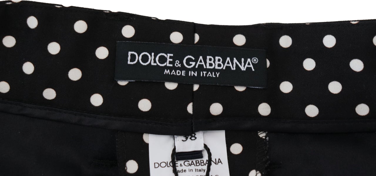 Dolce & Gabbana Multicolor Polka Dots High Waist Pants Divers