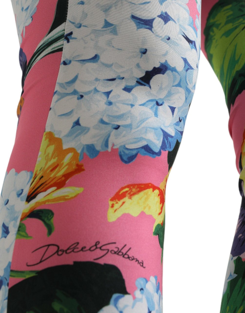 Dolce & Gabbana Multicolor Floral High Waist Leggings Pants Divers