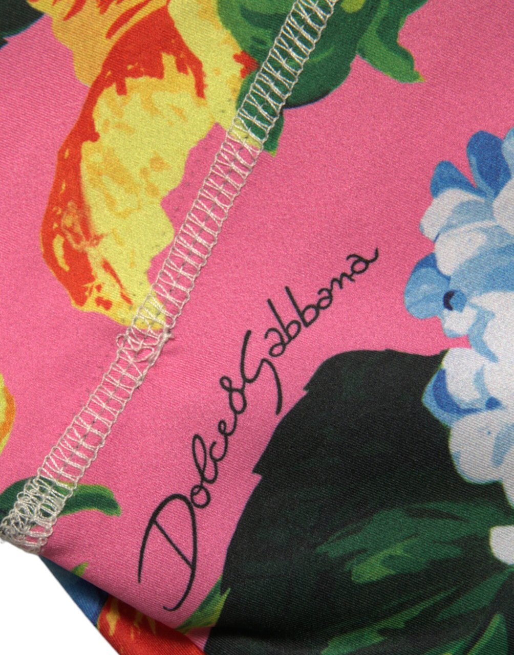 Dolce & Gabbana Multicolor Floral High Waist Leggings Pants Divers