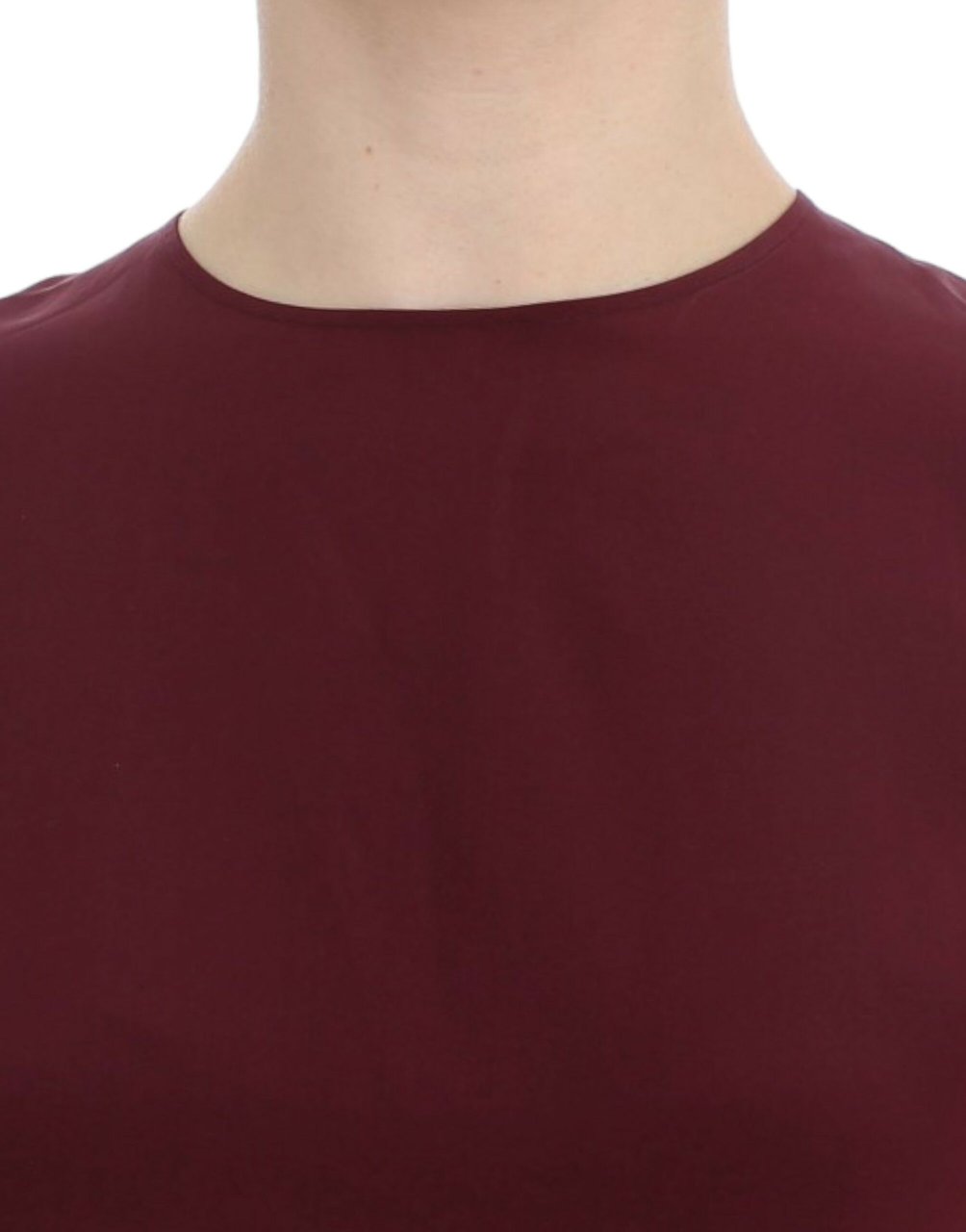 Dolce & Gabbana Red 3/4 sleeve silk blouse Rood