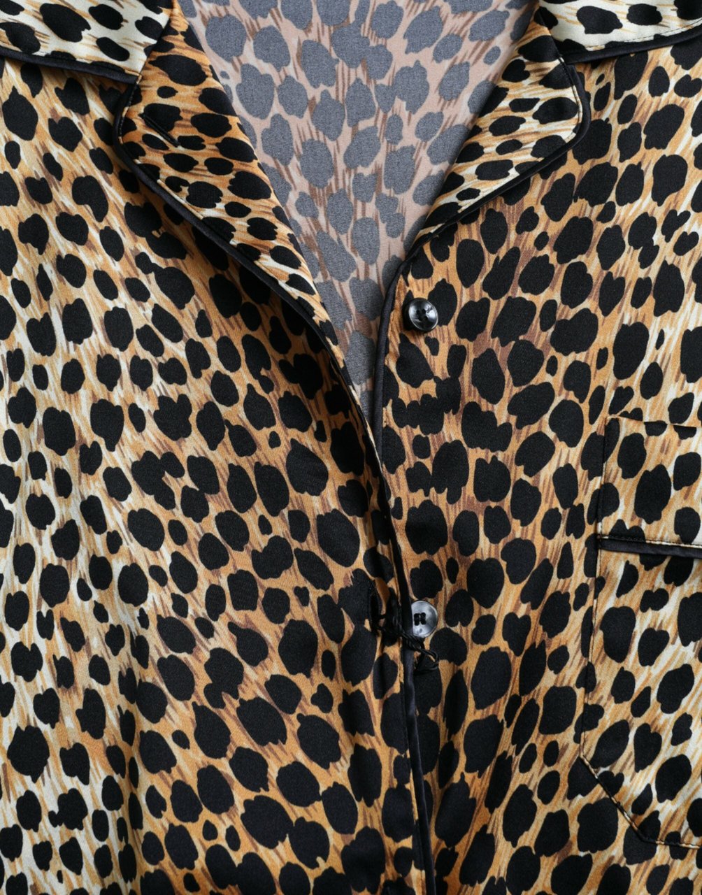 Dolce & Gabbana Brown Leopard Print Long Sleeves Blouse Top Bruin