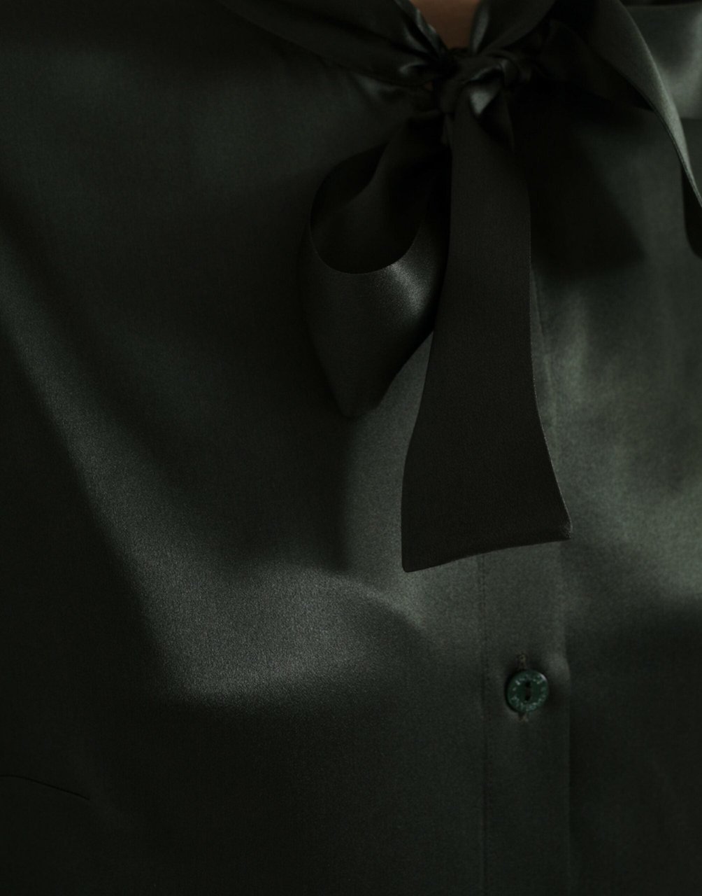 Dolce & Gabbana Gray Long Sleeves Ascot Collar Blouse Top Grijs