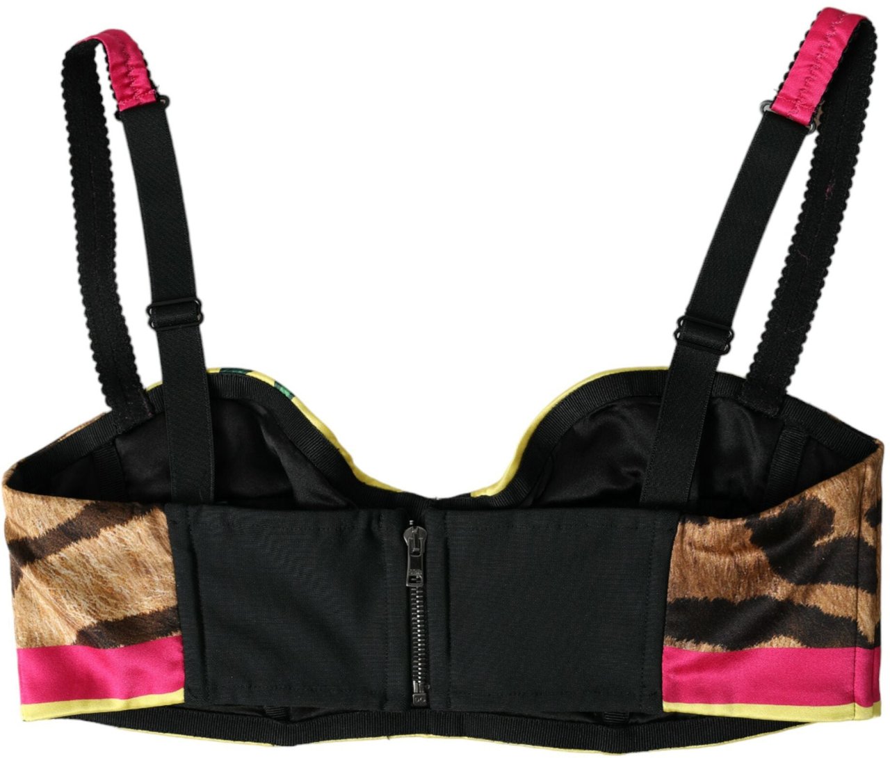 Dolce & Gabbana Multicolor Floral Sleeveless Bustier Crop Top Divers