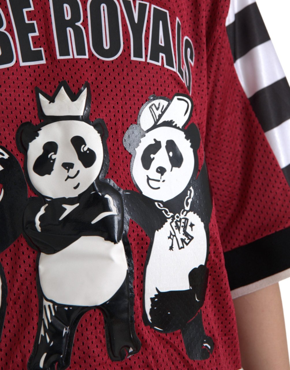 Dolce & Gabbana Multicolor Royals Panda Oversized T-shirt Divers