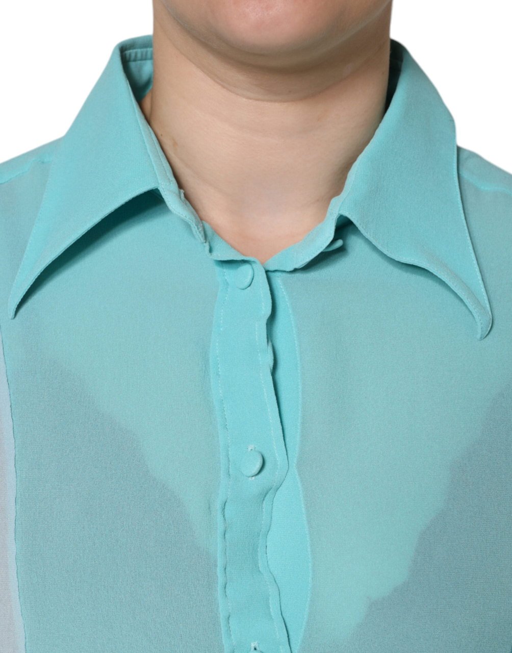 Dolce & Gabbana Multicolor Long Sleeve Button Blouse Top Divers