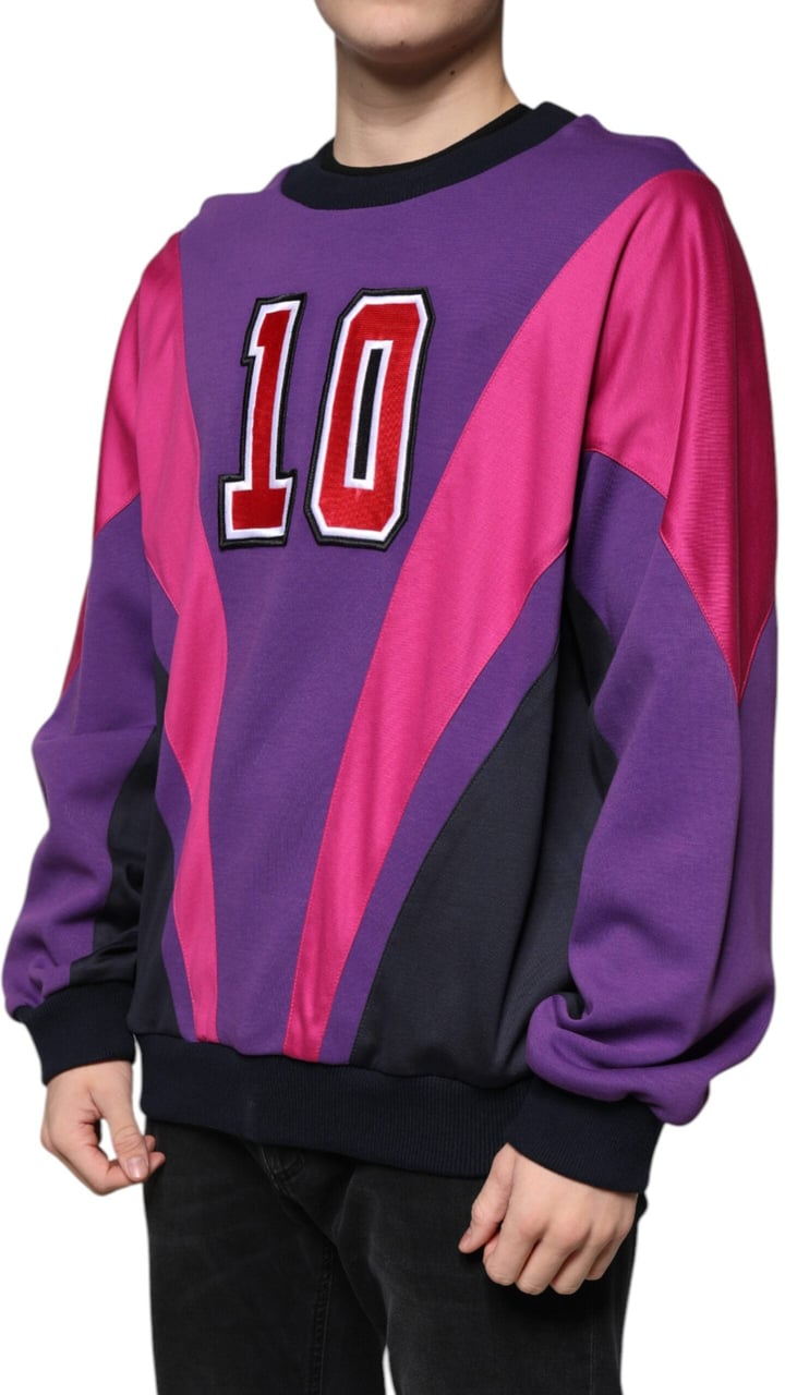Dolce & Gabbana Multicolor Crew Neck Men Sweatshirt Sweater Divers
