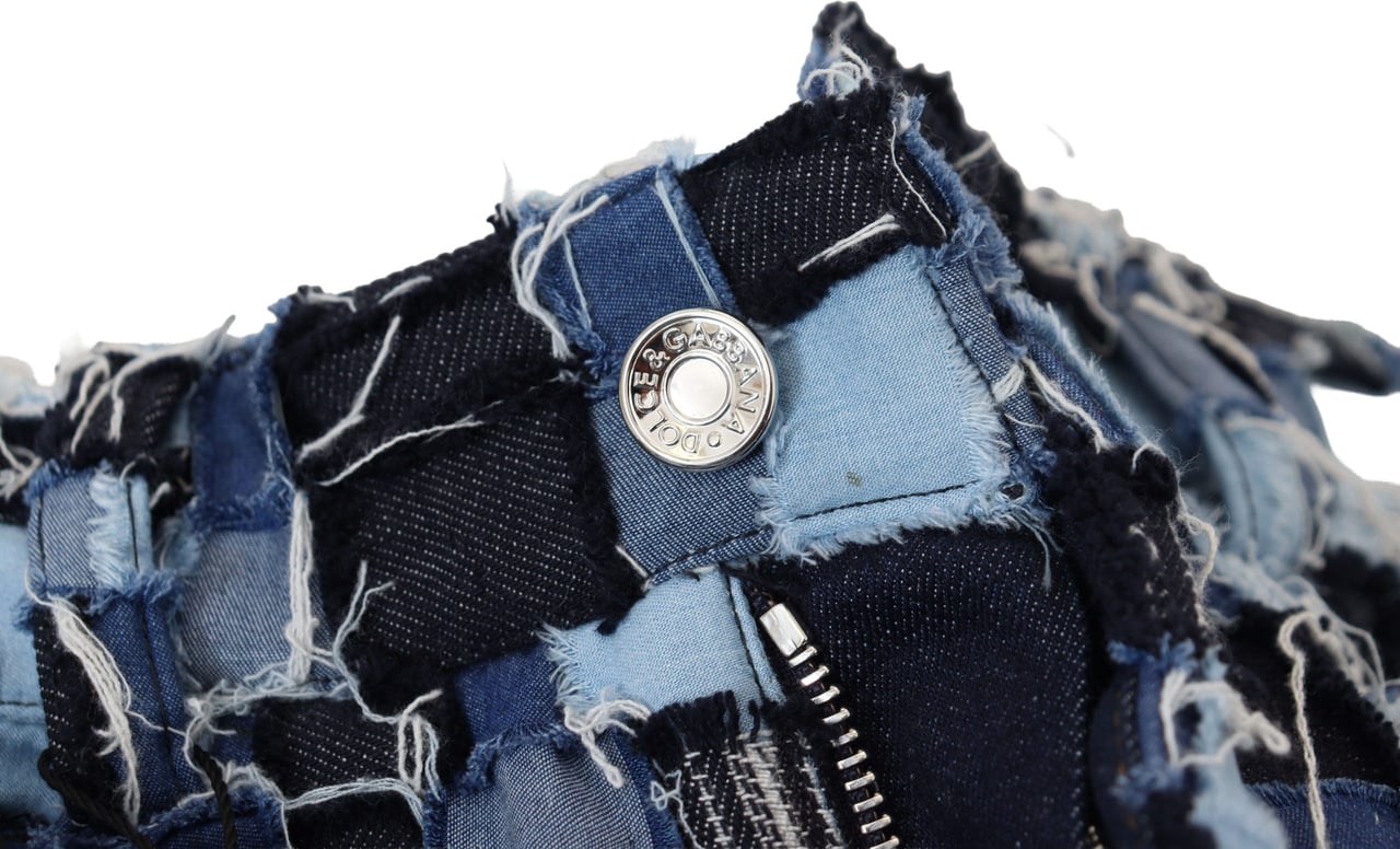 Dolce & Gabbana Multicolor Patchwork Cotton Denim Jeans Divers