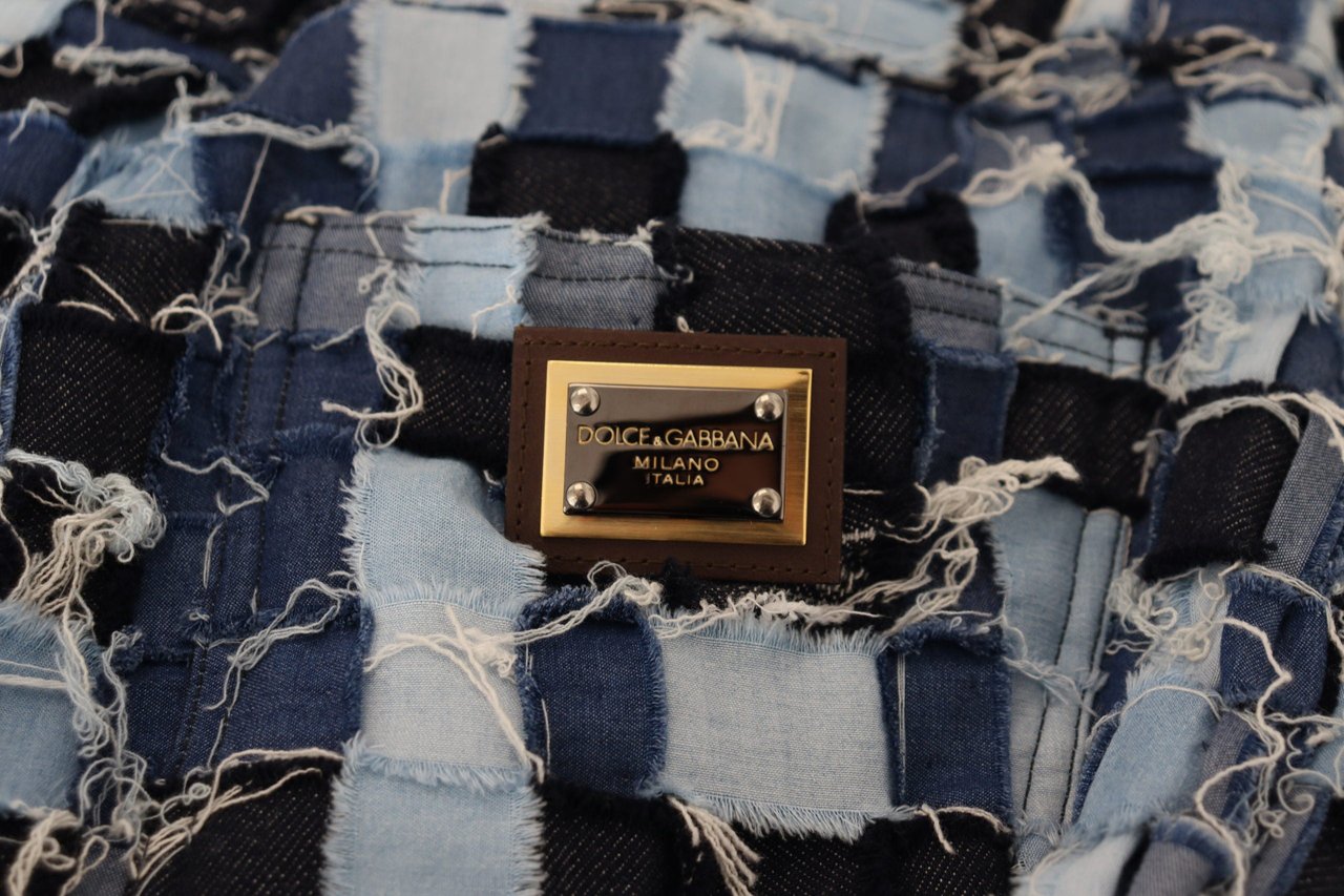Dolce & Gabbana Multicolor Patchwork Cotton Denim Jeans Divers