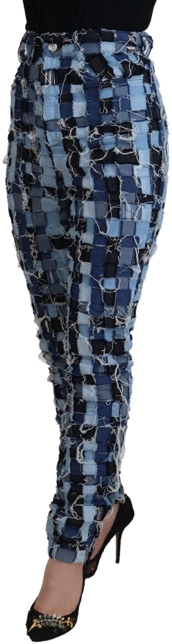 Dolce & Gabbana Multicolor Patchwork Cotton Denim Jeans Divers