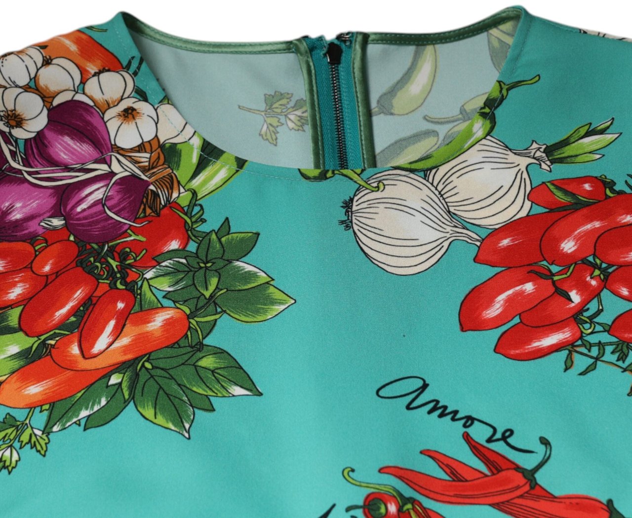 Dolce & Gabbana Multicolor Vegetables Sleeveless Tank Top Divers