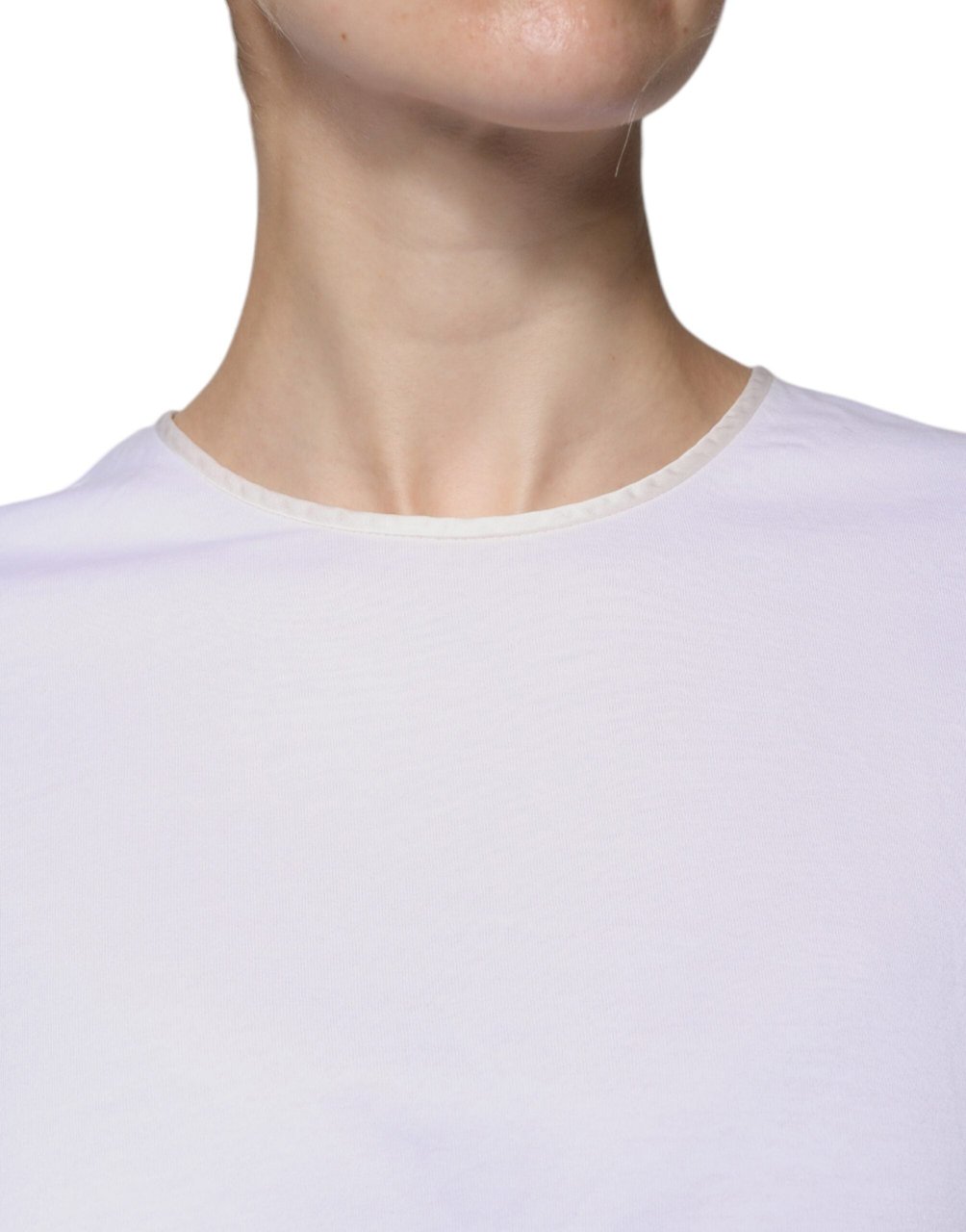Dolce & Gabbana White Cotton Silk Round Neck Wrap Blouse Top Wit