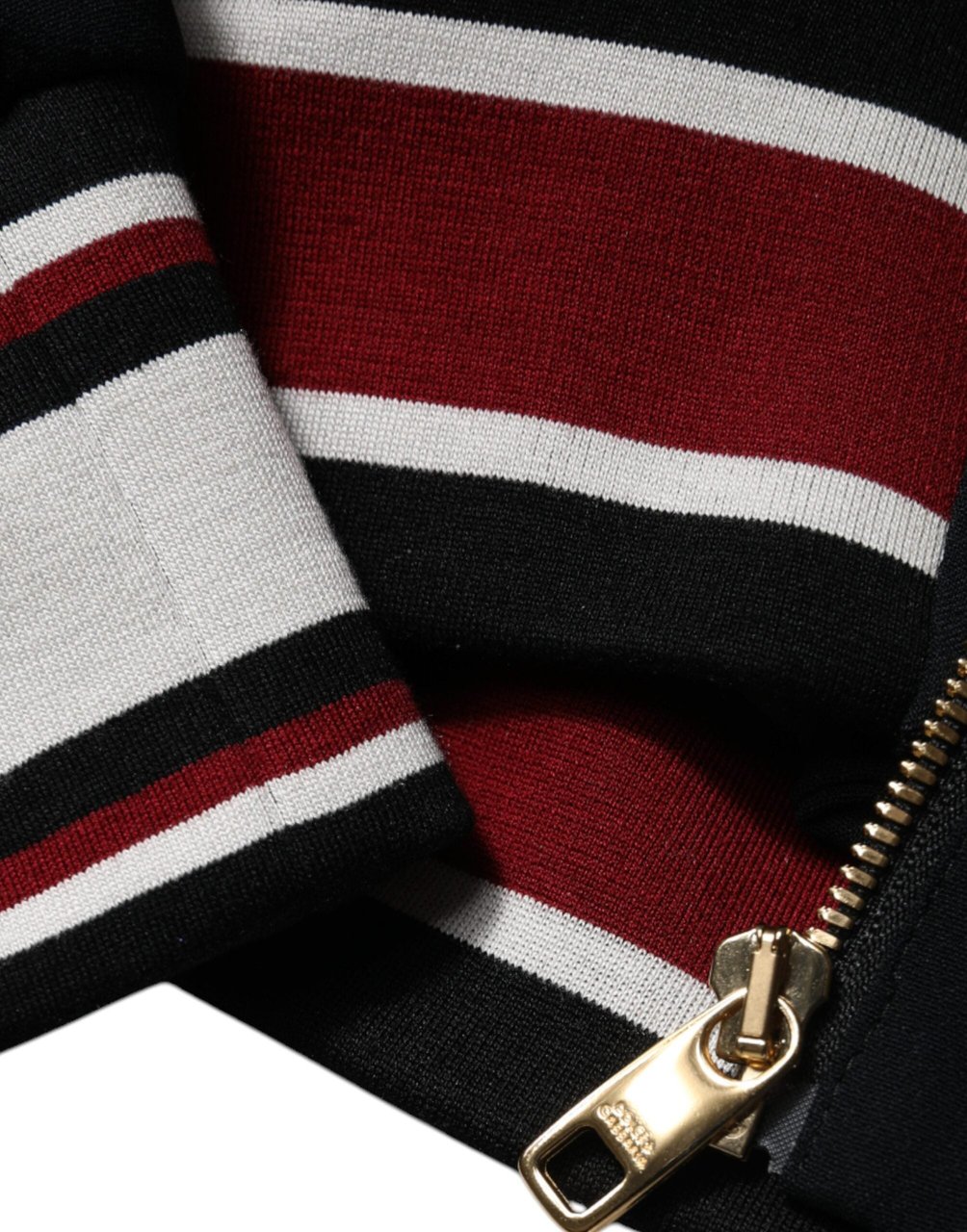 Dolce & Gabbana Black DG King Full Zip Sweatshirt Sweater Zwart