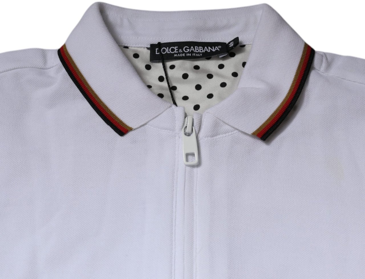 Dolce & Gabbana White Crown Men Full Zip Sweatshirt Sweater Divers