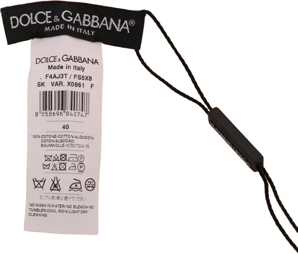 Dolce & Gabbana Multicolor Portofino Stripes Cotton Midi Skirt Divers