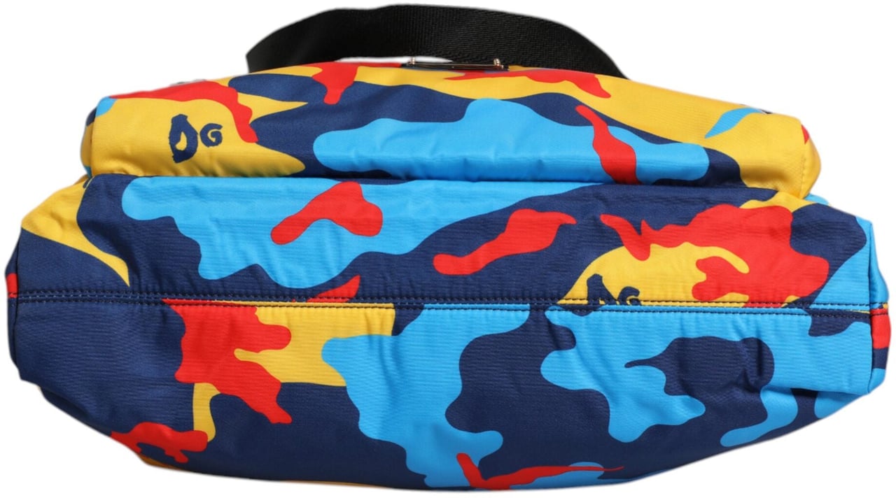 Dolce & Gabbana Multicolor Camouflage Nylon Shopping Tote Bag Divers