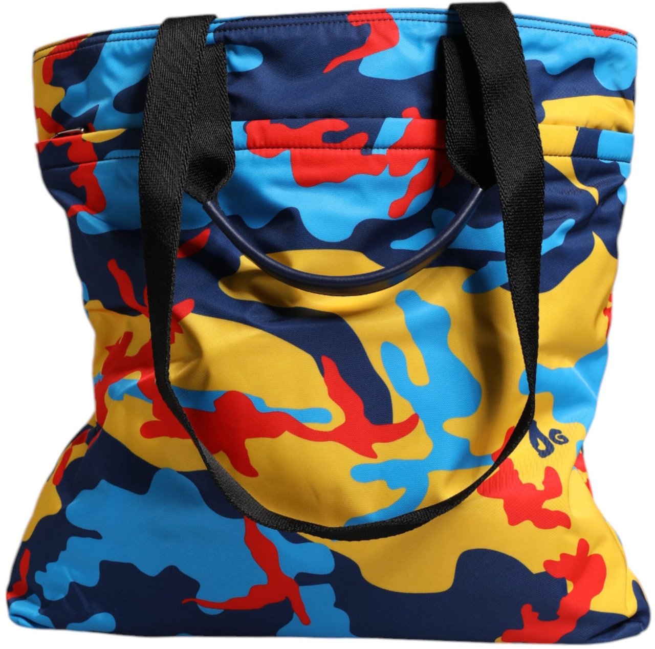 Dolce & Gabbana Multicolor Camouflage Nylon Shopping Tote Bag Divers