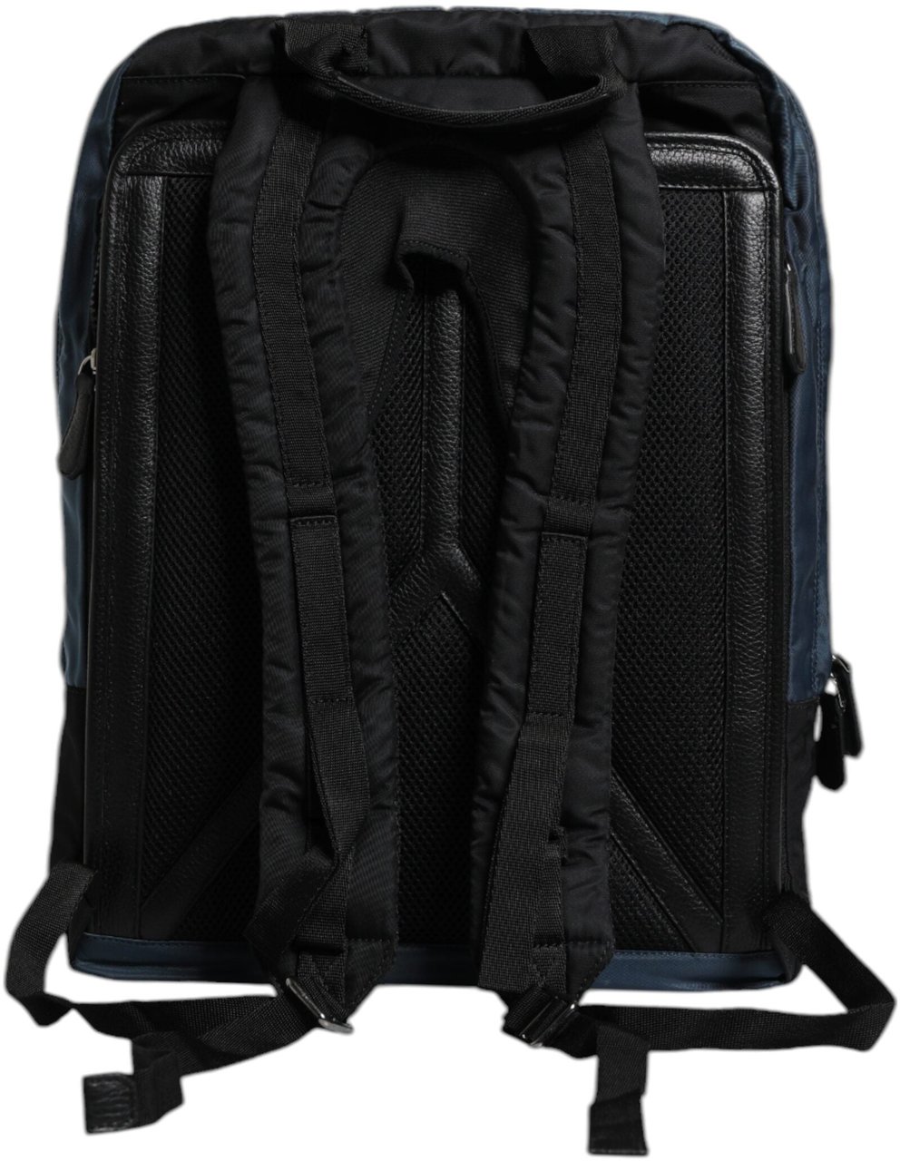 Dolce & Gabbana Black Nylon DG Logo School Backpack Bag Zwart