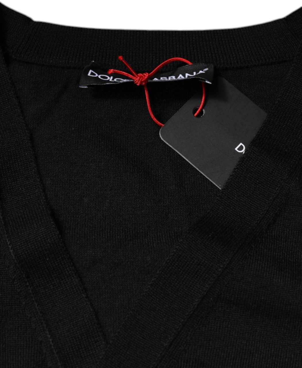 Dolce & Gabbana Black Cashmere Button Down Cardigan Sweater Zwart