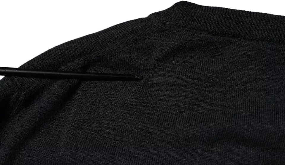 Dolce & Gabbana Dark Gray DG Logo Crew Neck Pullover Sweater Grijs