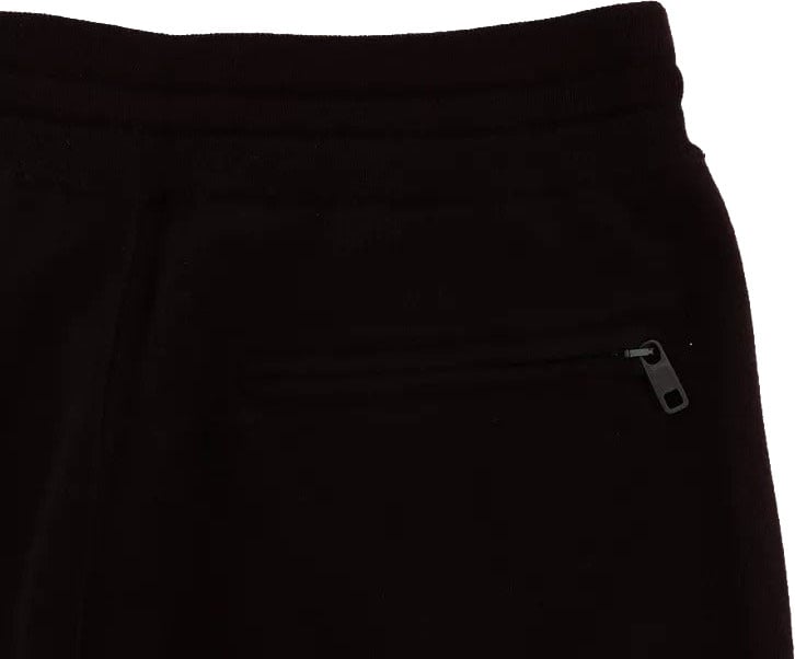 Dolce & Gabbana Purple Cashmere Gym Training Sport Pants Paars