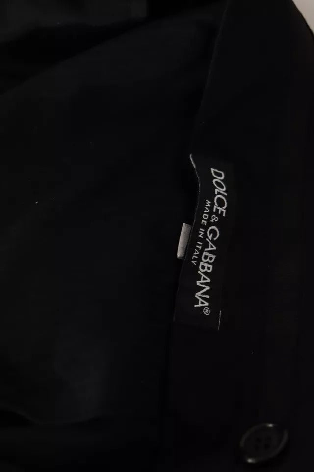 Dolce & Gabbana Black Dress Formal Skinny Pants Zwart