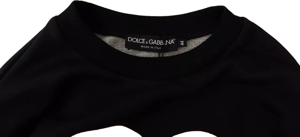 Dolce & Gabbana Black Cupid Print Hoodie Sweatshirt Sweater Zwart