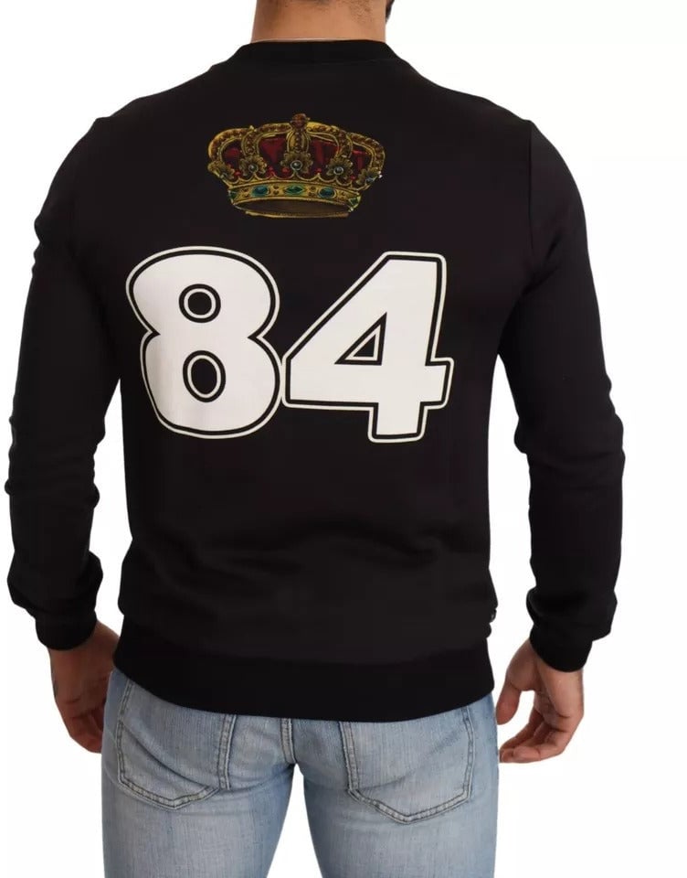 Dolce & Gabbana Black Cupid Print Hoodie Sweatshirt Sweater Zwart