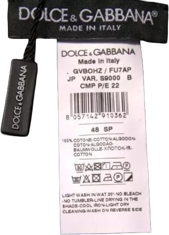 Dolce & Gabbana Multicolor Cotton Patchwork Men Cargo Pants Divers