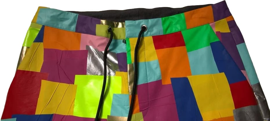 Dolce & Gabbana Multicolor Cotton Patchwork Men Cargo Pants Divers