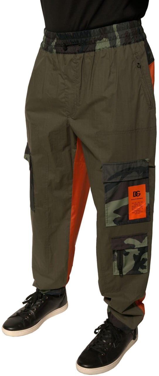 Dolce & Gabbana Multicolor Camouflage Jogger Cargo Pants Divers
