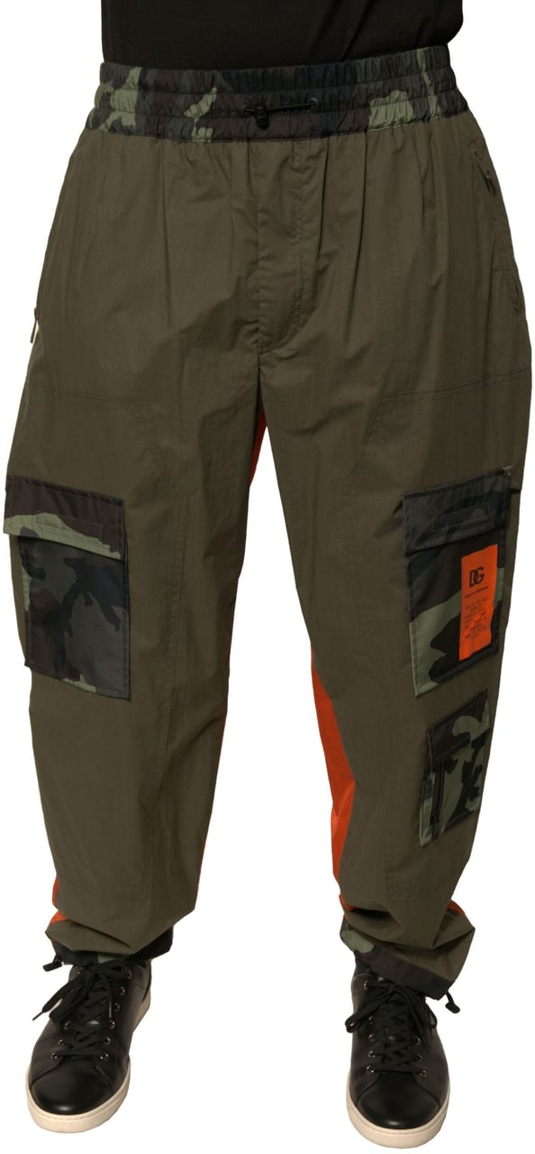 Dolce & Gabbana Multicolor Camouflage Jogger Cargo Pants Divers