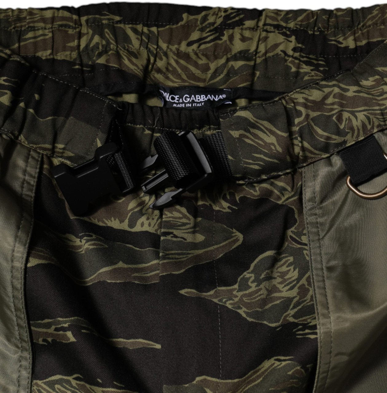 Dolce & Gabbana Green Cotton Jogger Cargo Pants Groen