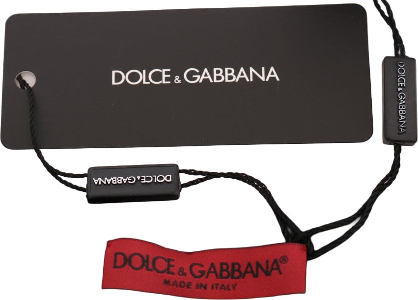 Dolce & Gabbana Black Cotton Floral Crystal Tank Top Zwart