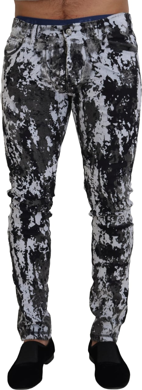 Dolce & Gabbana Multicolor Cotton Tie Dye Skinny Denim Jeans Divers