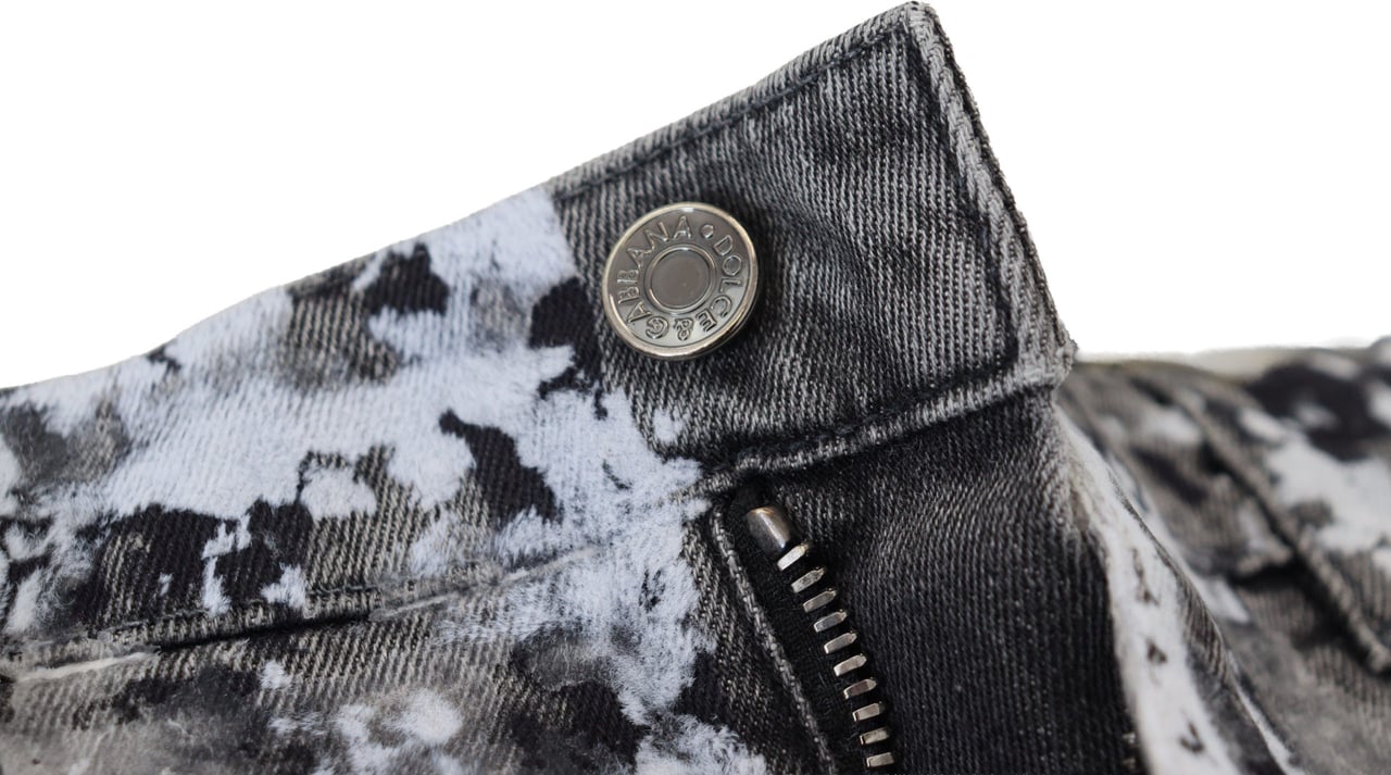 Dolce & Gabbana Multicolor Cotton Tie Dye Skinny Denim Jeans Divers