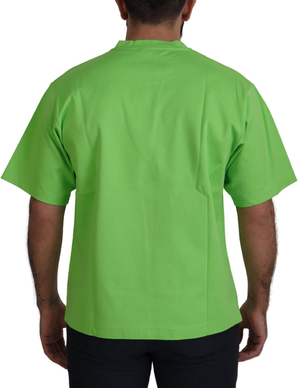 Dolce & Gabbana Green Cotton DG CHANNEL Top T-shirt Groen